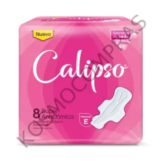 Toallas Femeninas Calipso anatómico con Alas de 8 unidades