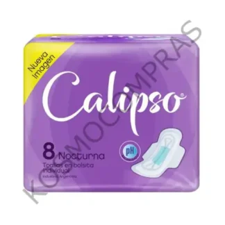 Toallas Femeninas Calipso nocturnas con Alas de 8 unidades