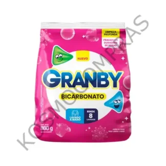 Jabón en polvo para lavar ropa bicarbonato lavado a mano de rosas Granby 800 g