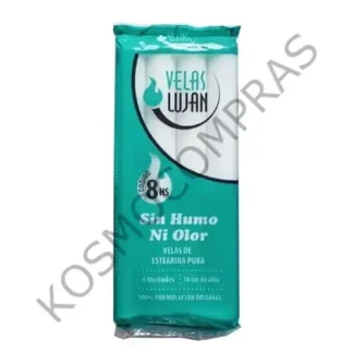 Velas Lujan 8hs de 4 unidades