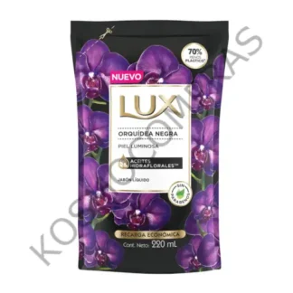 Jabón Líquido doypack Lux orquídeas negras de 220mL