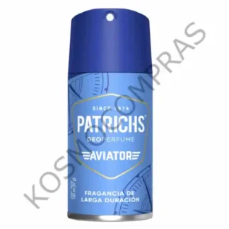 Desodorante Patrichs en Aerosol Aviator de 150mL