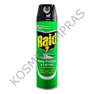 Insecticida Raid Mata polillas larvas en Aerosol de 360mL