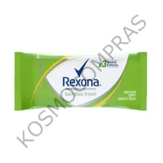 rexona jabon tocador barrabamboo 3x125g