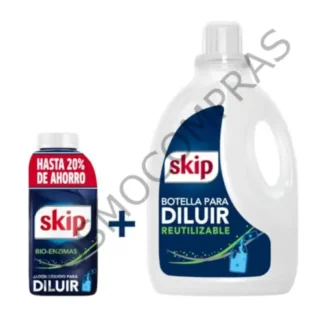Jabón líquido Skip para diluir 500 ml + Botella 3 l 900ml