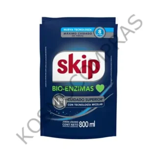 Jabón Liquido Bio-enzimas SKIP 800 ml Doypack