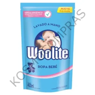 Jabón Líquido Lavado a Mano Ropa Bebé Repuesto Woolite doypack 450 ml