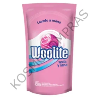 Jabón Líquido Lavado a Mano Seda y Lana Repuesto Woolite doypack 450 ml