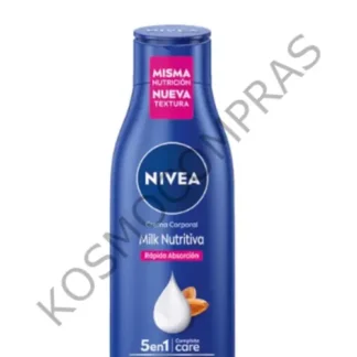 Crema Corporal Nivea milk nutritiva 48h de 250mL