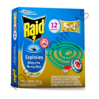 Espirales Anti Mosquitos Raid de 12 unidades