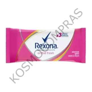 Jabón en Barra de Tocador Rexona orquídeas x3 Multipack de 125g