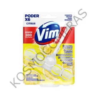 Pastilla para Mochila de inodoro Vim Poder x5 Pino de 55g