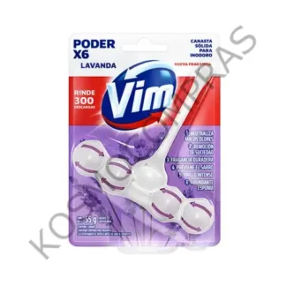 Pastilla para Mochila de inodoro Vim Poder x5 Pino de 55g