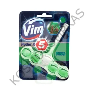 Canasta sólida para inodoro Vim poder x 5 pino 55 g