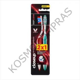 Cepillo de Dientes CloseUp Medio Deep Clean de 2 unidades