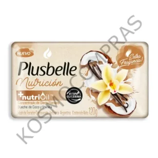 jabon de tocador plusbelle 120g nutricion coco