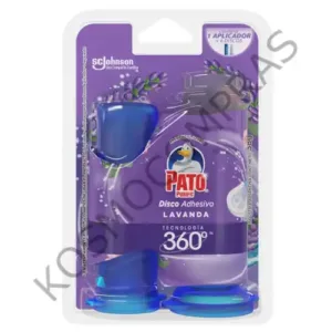 pato disco lavanda adhesivo inodoro