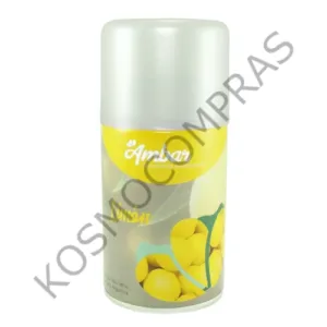Aromatizante de Ambientes Ambar Fragancia limon en Aerosol de 280mL