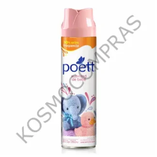 Aromatizante de Ambiente Poett en Aerosol Suavidad de Primavera de 360mL
