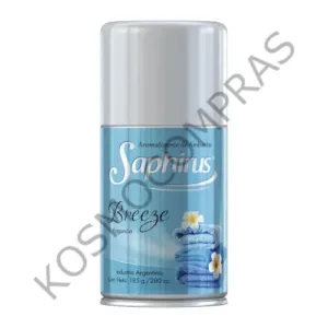 Aromatizante de Ambientes Saphirus Fragancia breeze en Aerosol de 280mL