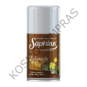 Aromatizante de Ambientes Saphirus Fragancia etiqueta en Aerosol de 280mL