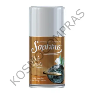Aromatizante de Ambientes Saphirus Fragancia palo santo en Aerosol de 280mL