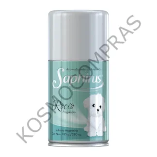 Aromatizante de Ambientes Saphirus Fragancia rocio en Aerosol de 280mL