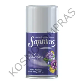 Aromatizante de Ambientes Saphirus Fragancia violetas en Aerosol de 280mL