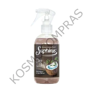 Aromatizador Textil Saphirus Perfumina Fragancia coco vai de 250mL