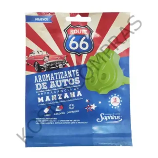 Aromatizante de Autos Saphirus Route 66 manzana