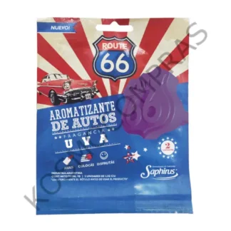 Aromatizante de Autos Saphirus Route 66 uva
