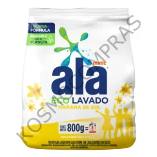 Jabón en Polvo para Lavarropas Ala Matic Mañana de Sol de 800mL