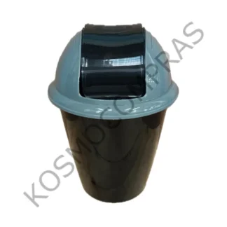 Cesto de Basura Yesi con Tapa Vaivén Negro