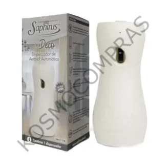 Dispensador de Aerosol Automático Línea Deco Saphirus color blanco