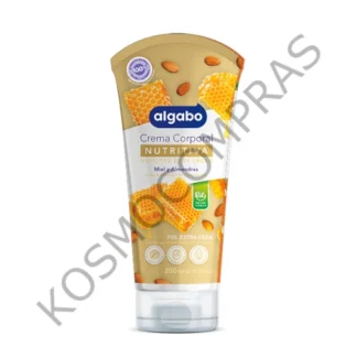 Crema Corporal Algabo Nutritiva de Miel y Almendras de 200mL