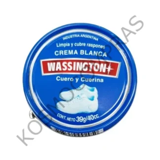 Pomada Blanca Wassington para Cuero y Cuerina de 30g
